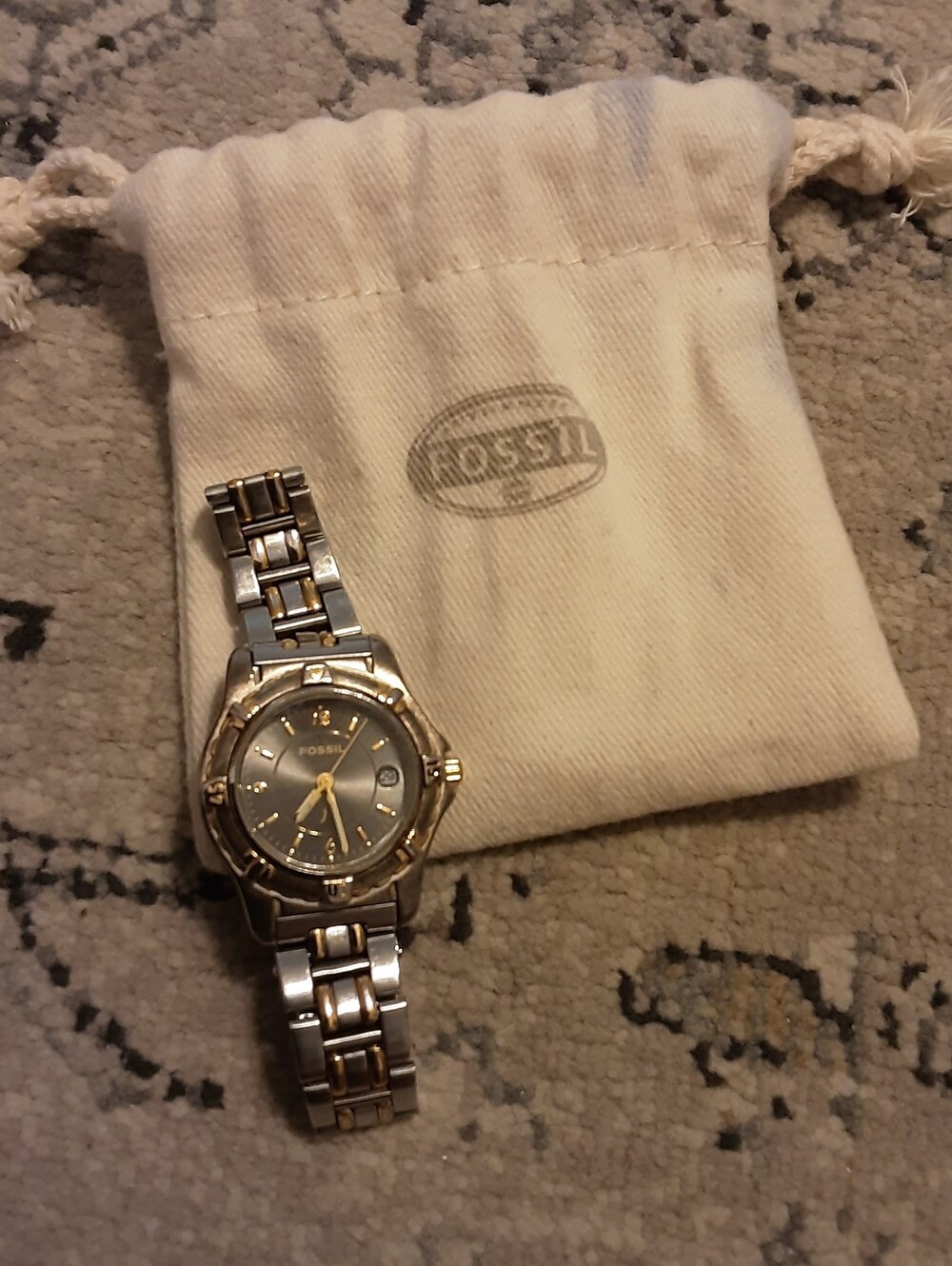 Fossil Y2K Two-Tone Stainless Steel Women's Watch